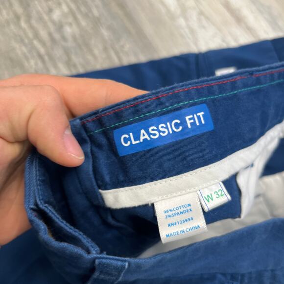 Southern Tide Classic Fit Blue Mens 32 Performance Outdoors Stretch Chino Shorts - Picture 4 of 9